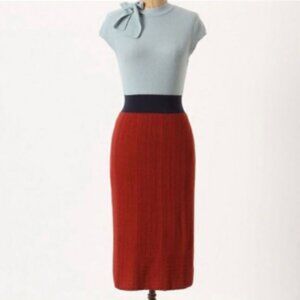 Anthropologie Charlie & Robin's Tie-Neck Sweater Dress Size M